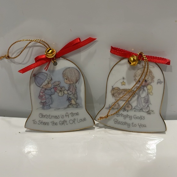 Precious Moments Ornament Set - 2 From 1986 - Picture 2 of 7